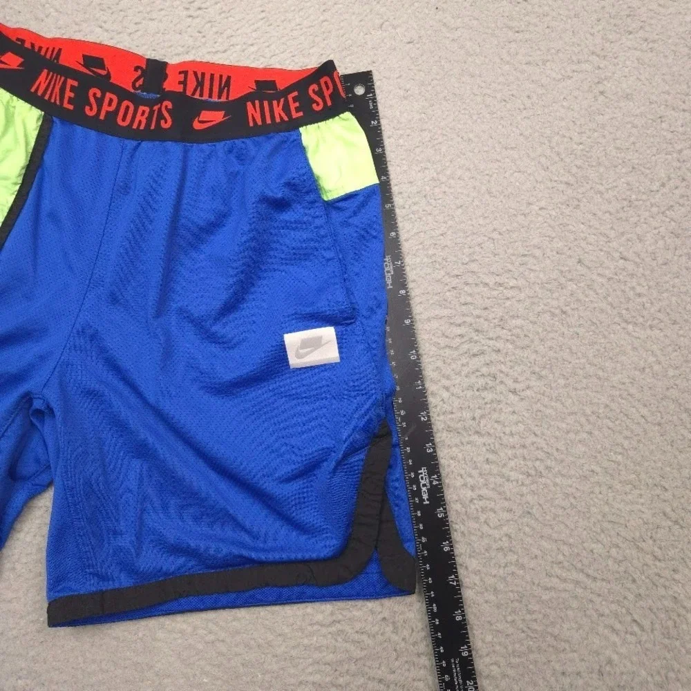 Nike Sportswear NSP Colorblock Mesh Shorts Mens S Blue Green BV3249-480
